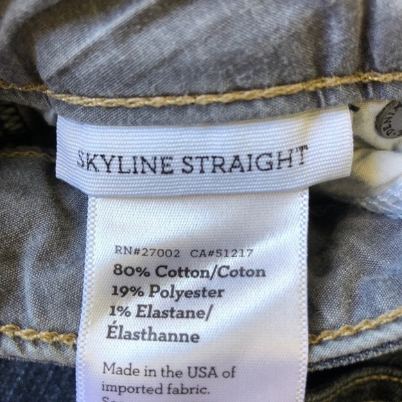 PAIGE Dark Wash Skyline Straight Leg Denim Jeans 24 - Picture 6 of 8